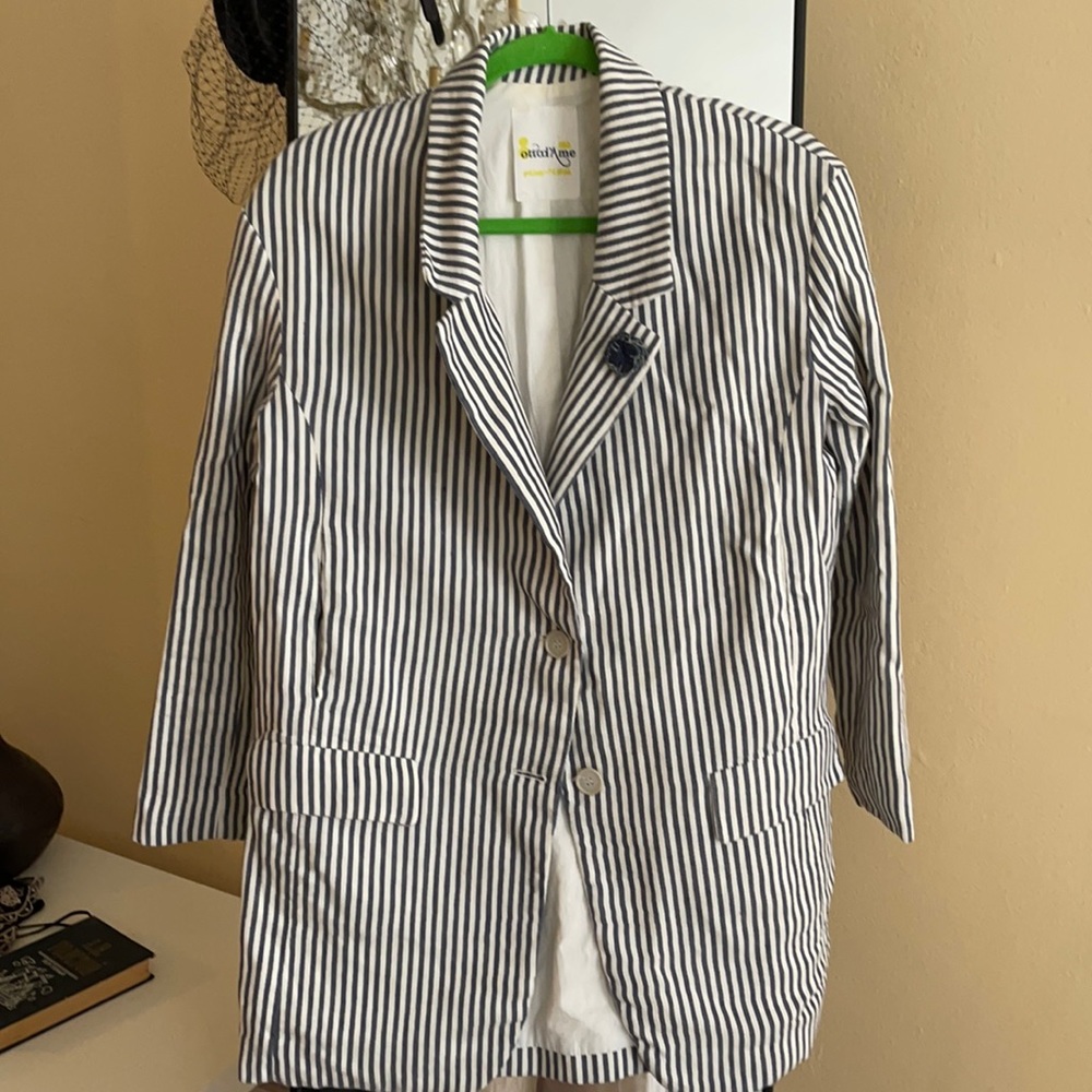 Striped oversized jacket